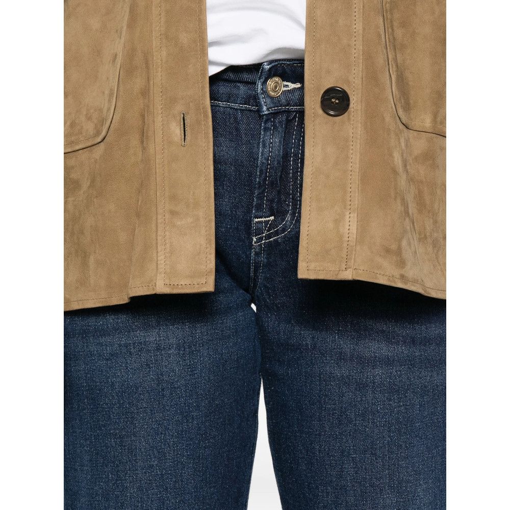 7 For All Mankind 7 For All Mankind BLUE Denim - Straight-Leg Jeans Size 26" / US 2 / IT 38 - 2 Thumbnail