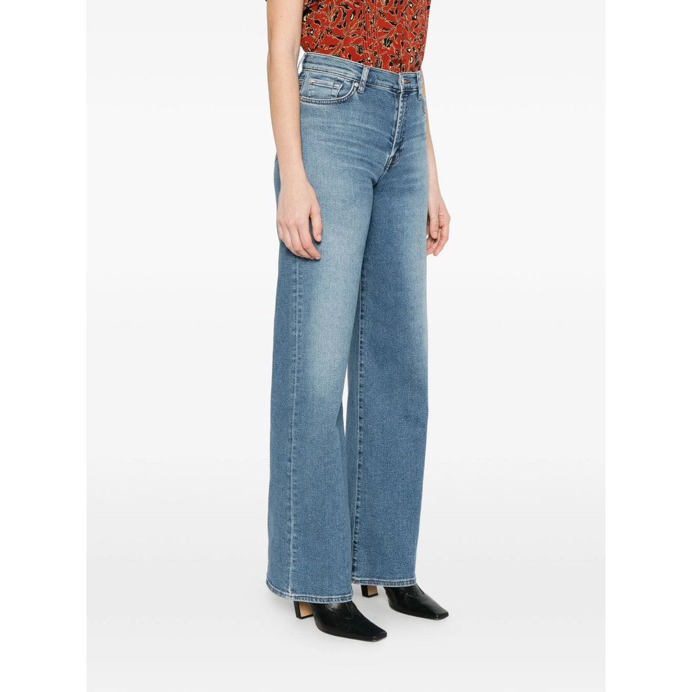 7 For All Mankind 7 For All Mankind BLUE Denim - Wide-Leg Jeans Size 24" / US 00 / IT 34 - 5 Thumbnail