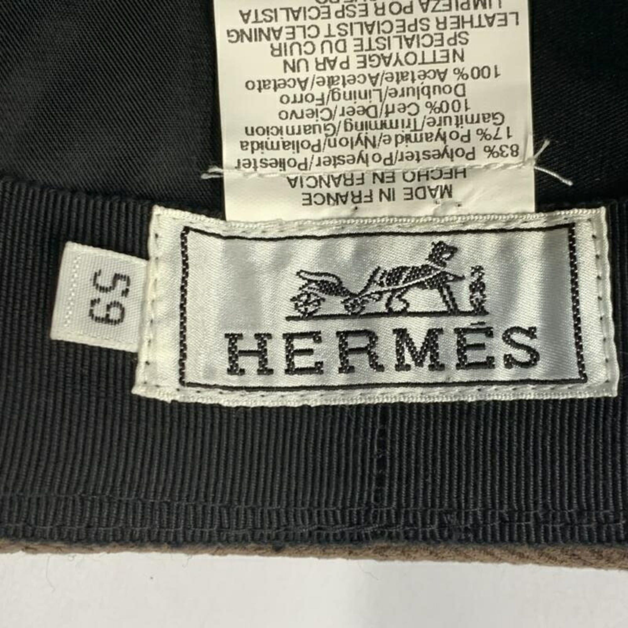 Hermes HERMES Hat Brown 59 Hermes Size ONE SIZE - 5 Thumbnail