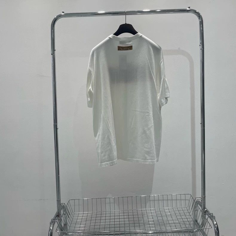Louis Vuitton Louis Vuitton White Intarsia Knit Tee Size US L / EU 52-54 / 3 - 2 Thumbnail
