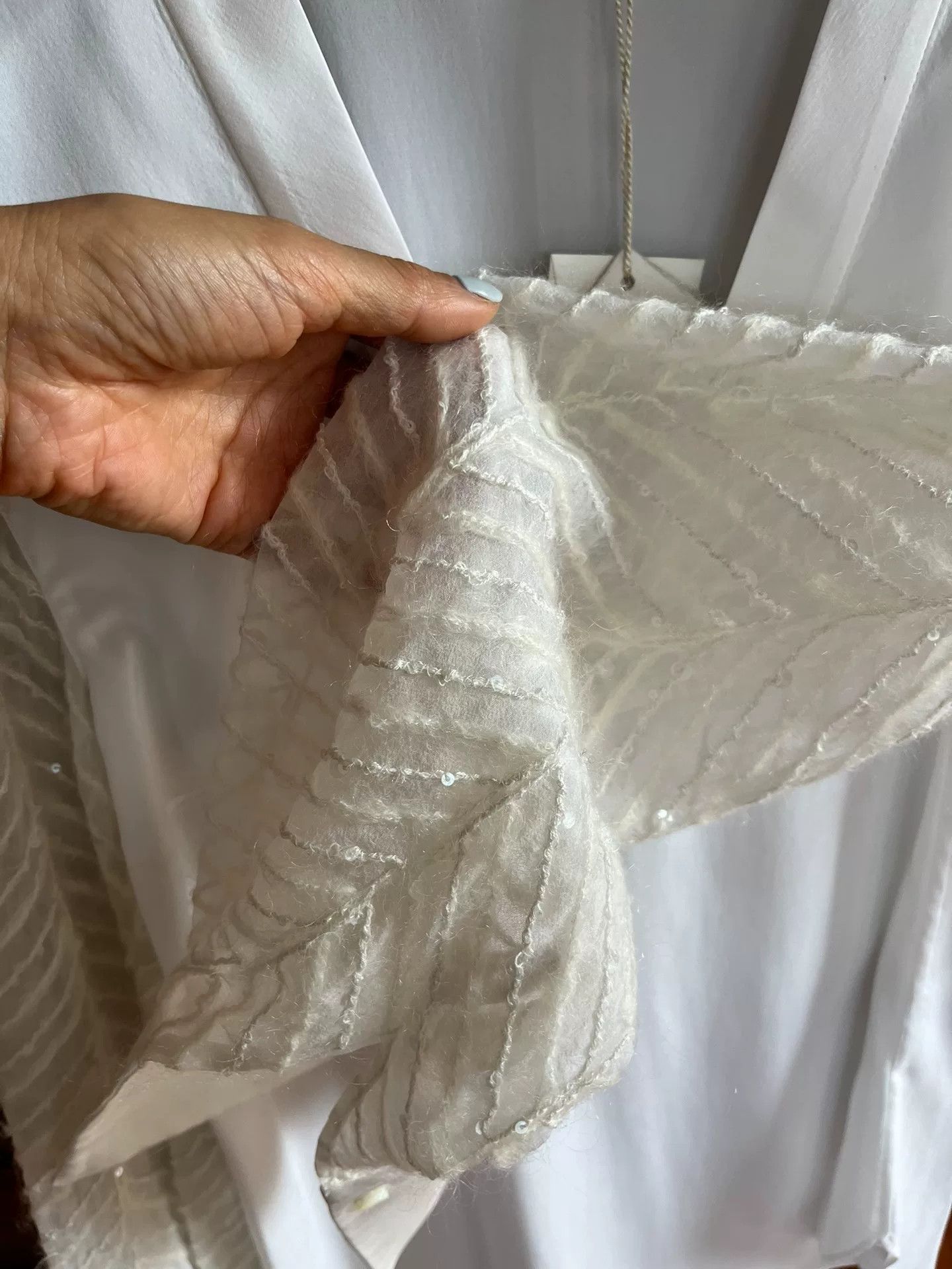 Brunello Cucinelli Brunello Cucinelli White Embroidered Shirt Size US XS / EU 42 / 0 - 5 Thumbnail