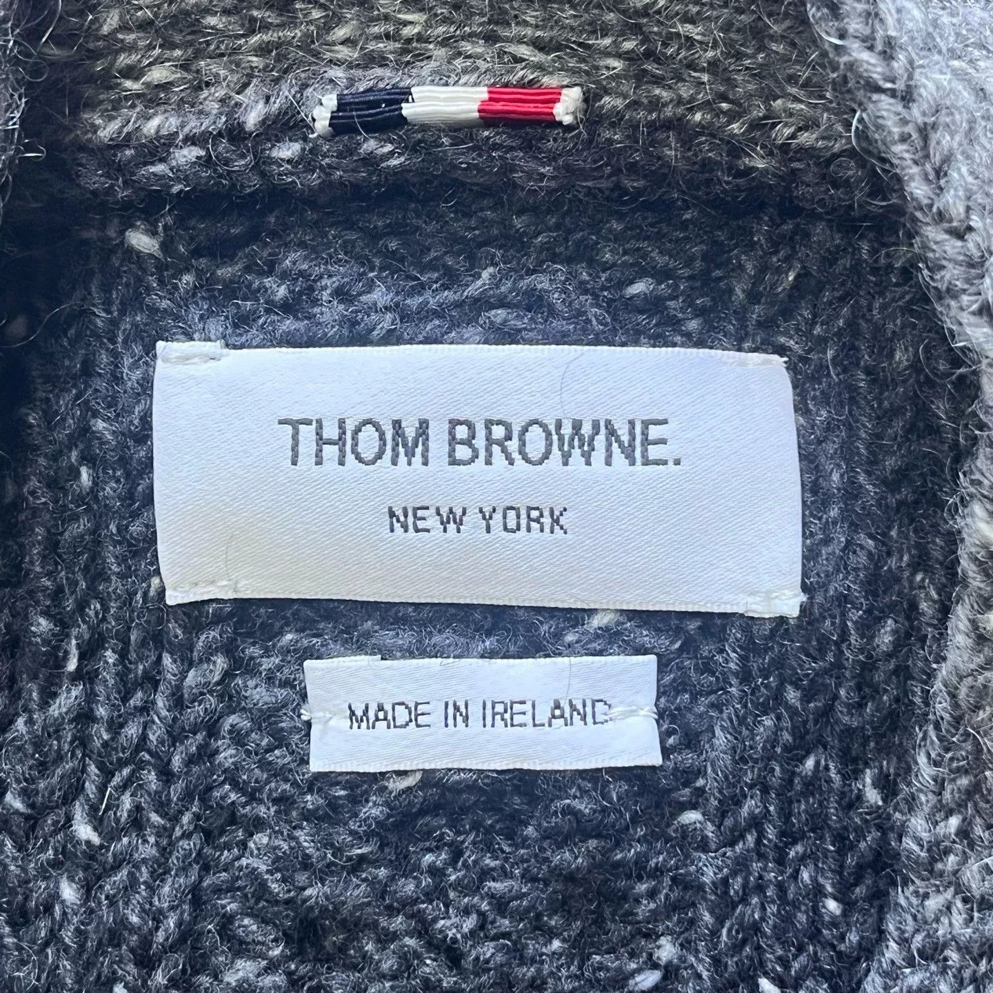 Thom Browne Thom Browne Gray Paneled Stripe Cardigan Size US M / EU 48-50 / 2 - 3 Thumbnail