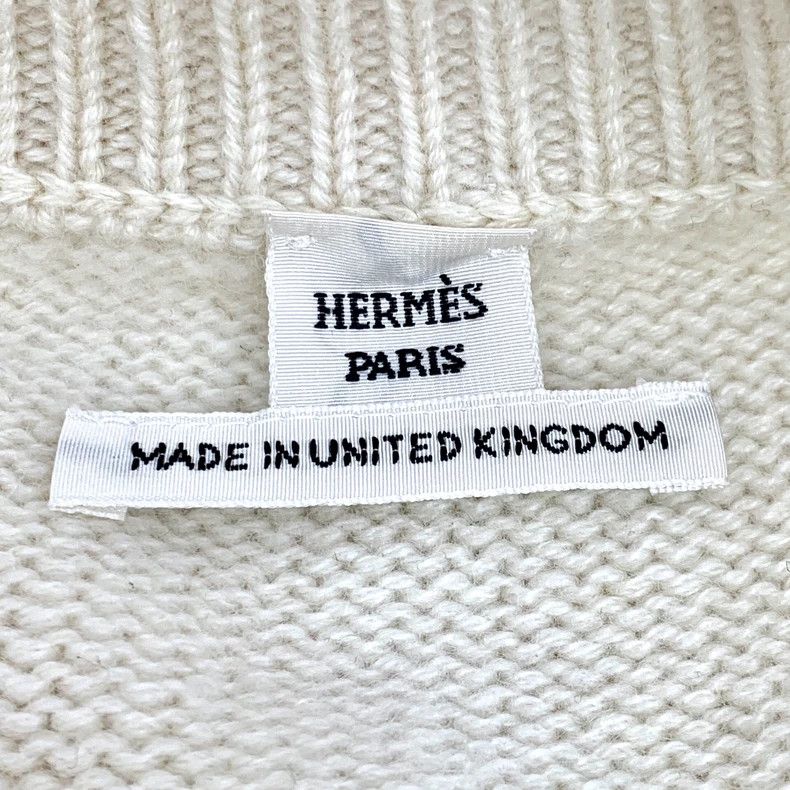 Hermes Hermes Oatmeal Horsebit Cashmere Sweater Size US S / EU 44-46 / 1 - 5 Thumbnail