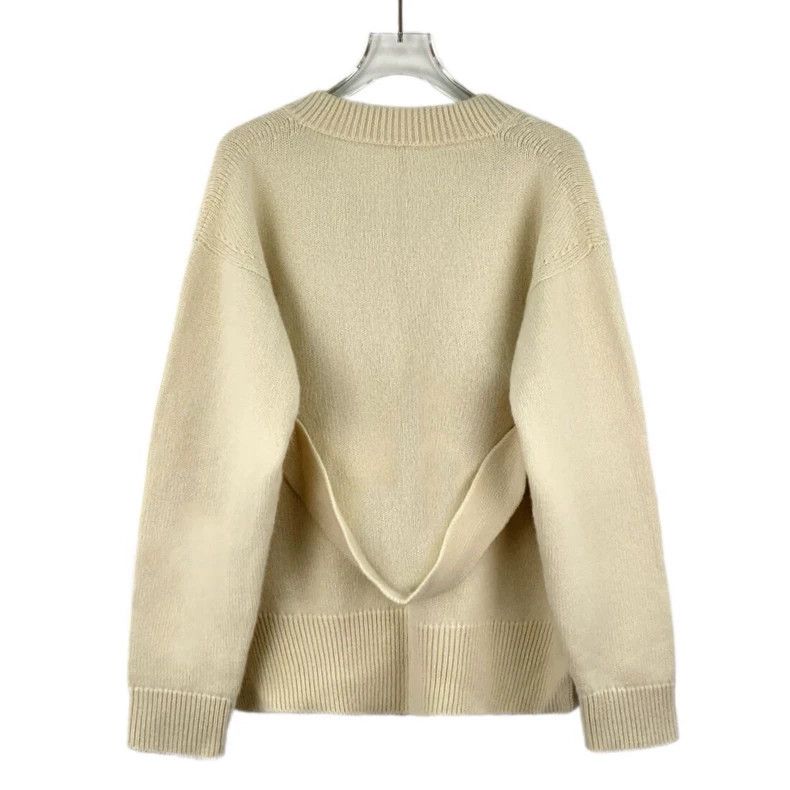 Hermes Hermes Oatmeal Horsebit Cashmere Sweater Size US S / EU 44-46 / 1 - 2 Thumbnail