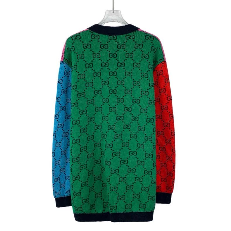 Gucci Gucci Logo Jacquard Wool Cardigan Size US XS / EU 42 / 0 - 2 Thumbnail