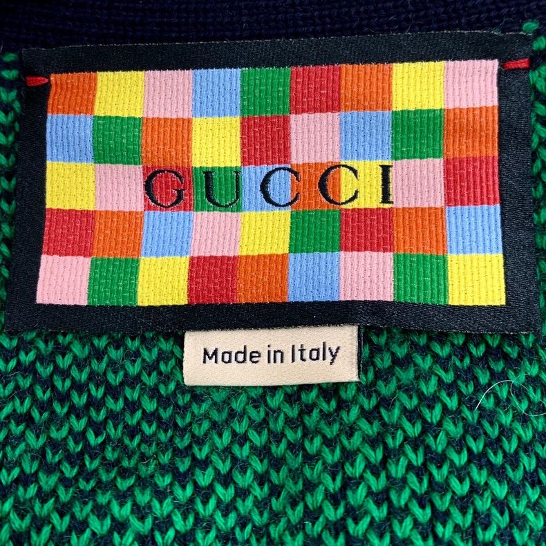 Gucci Gucci Logo Jacquard Wool Cardigan Size US XS / EU 42 / 0 - 5 Thumbnail
