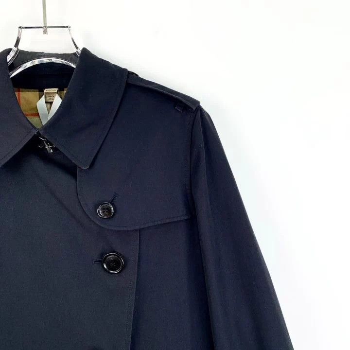 Burberry Burberry Black Cotton Trench Coat XS Size US XS / EU 42 / 0 - 3 Thumbnail