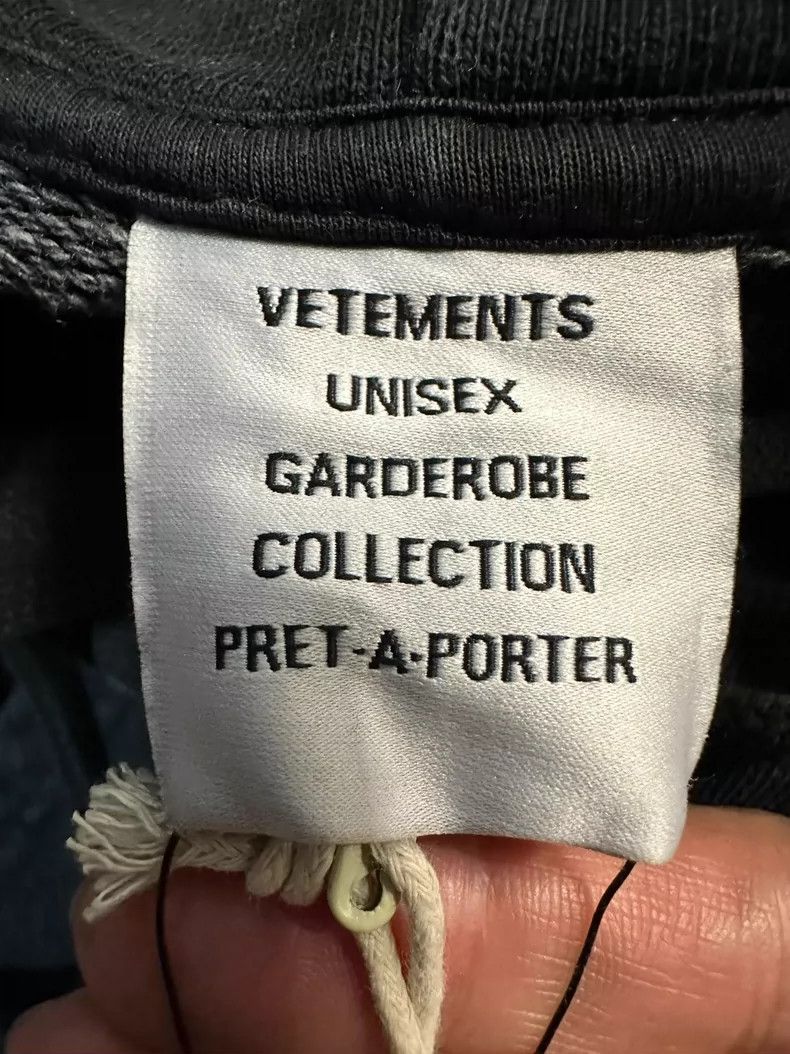 Vetements Vetements Paris Gray Hoodie S Size US S / EU 44-46 / 1 - 7 Thumbnail