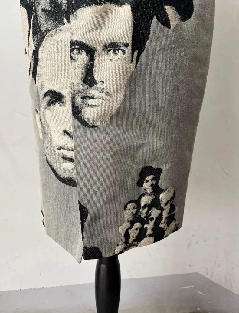 Jean Paul Gaultier Jean Paul Gaultier Runway Portrait Mini Skirt Size US 44 / EU 60 - 5 Thumbnail