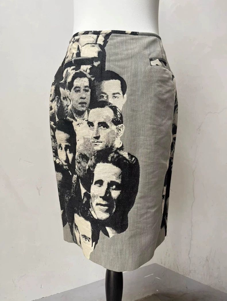 Jean Paul Gaultier Jean Paul Gaultier Runway Portrait Mini Skirt Size US 44 / EU 60 - 3 Thumbnail