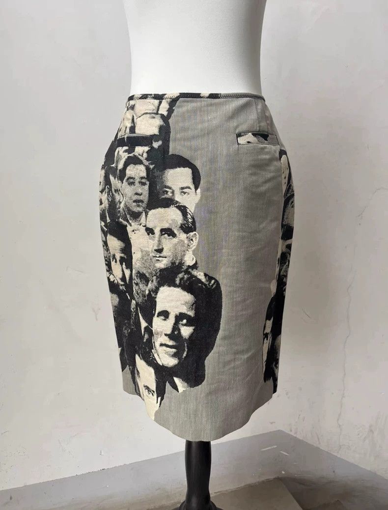Jean Paul Gaultier Jean Paul Gaultier Runway Portrait Mini Skirt Size US 44 / EU 60 - 4 Thumbnail
