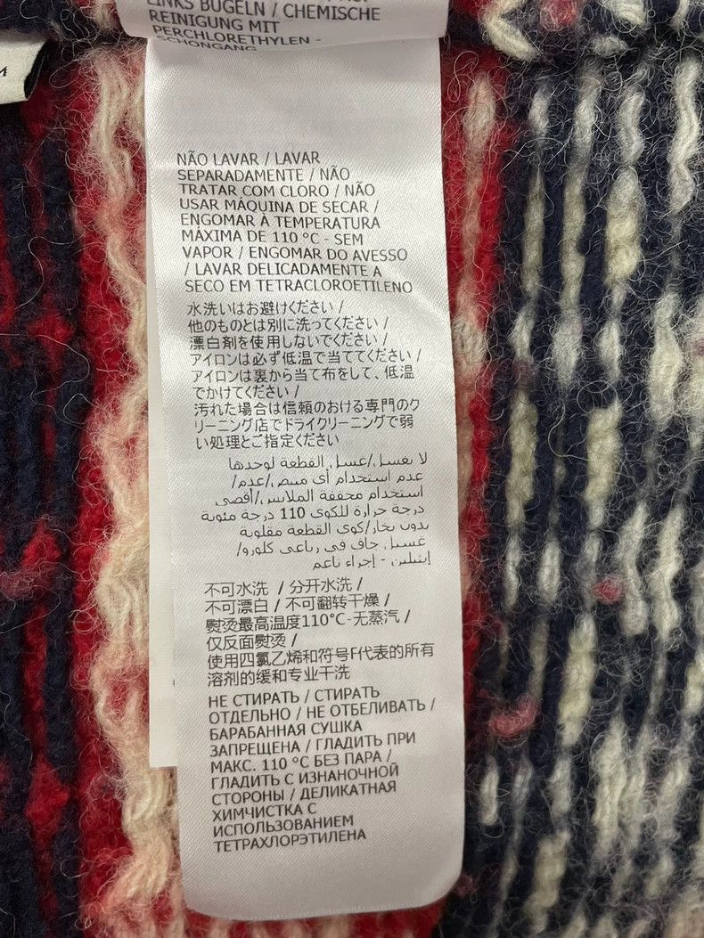 Gucci Gucci Red White Black Wool Cardigan Size US M / EU 48-50 / 2 - 7 Thumbnail
