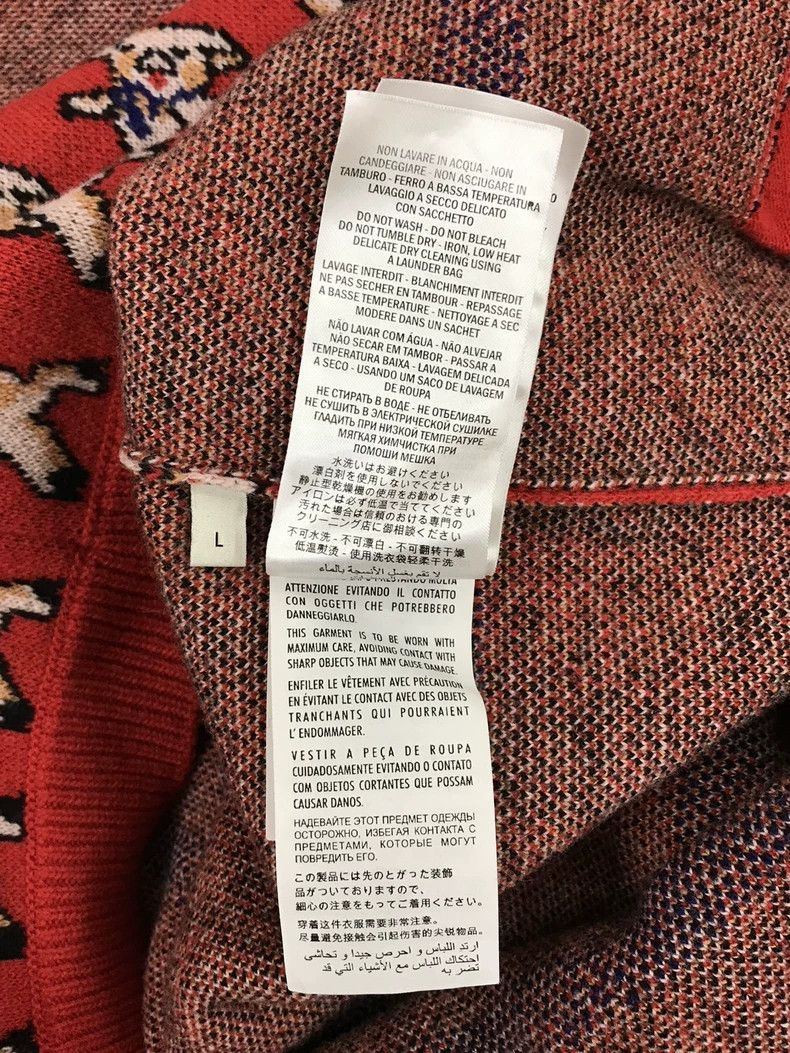 Gucci Gucci Dancing Pig Wool Cardigan Size US L / EU 52-54 / 3 - 7 Thumbnail
