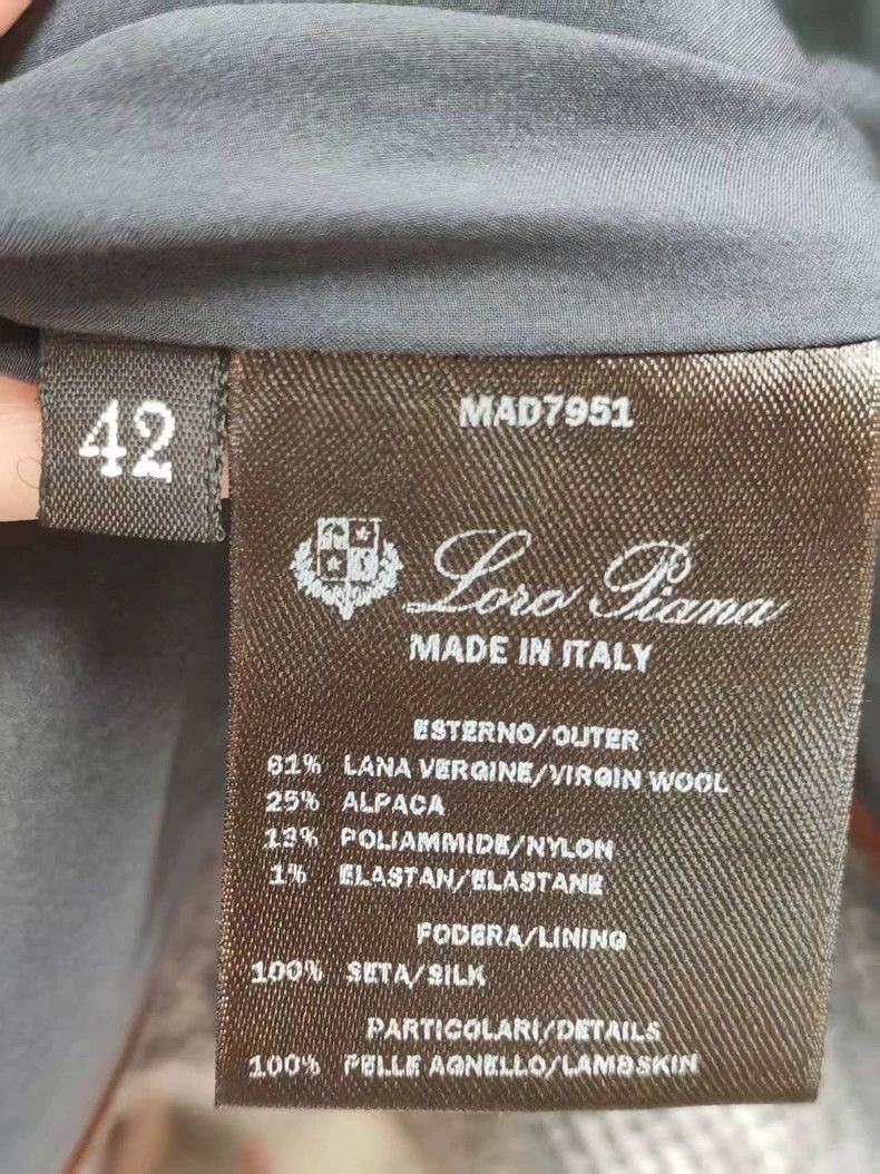 Loro Piana Grey Wool & Sheepskin Blend Blazer Size US XXS / EU 40 - 3 Thumbnail