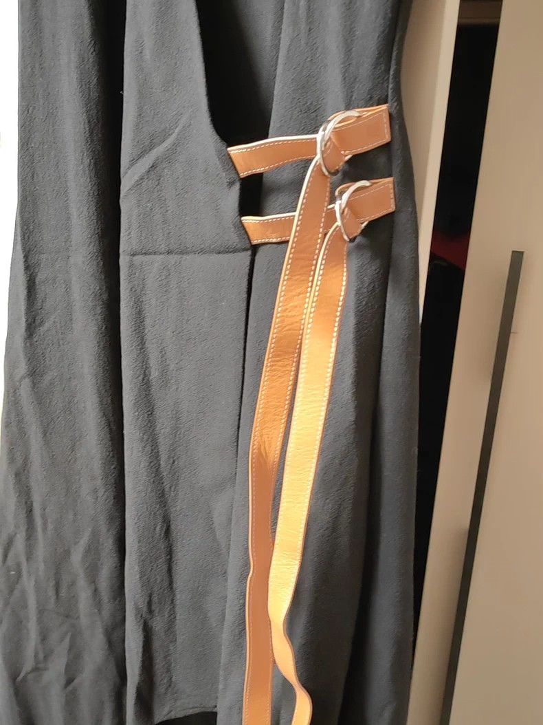 Loewe LOEWE Black Wrap Dress Size 36 Size US 36 / EU 52 - 4 Thumbnail