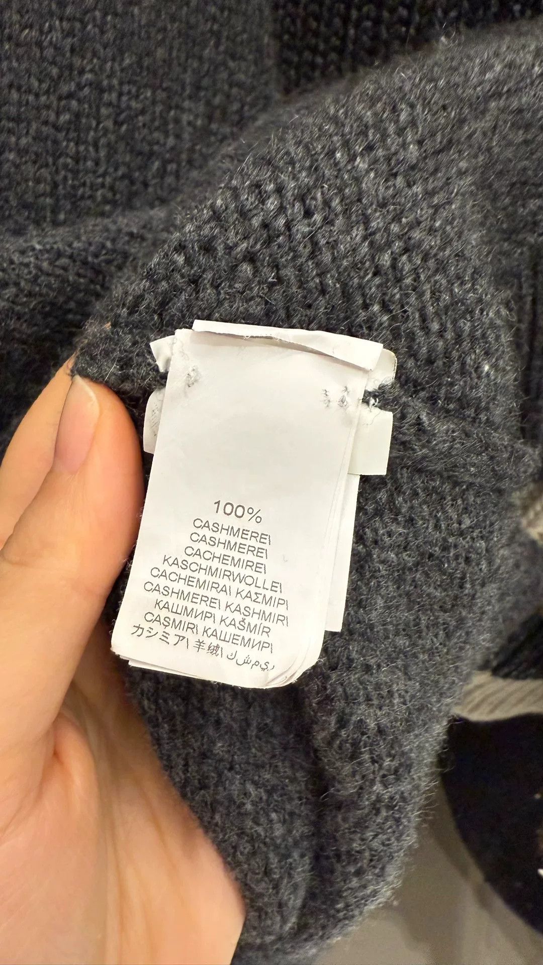 Brunello Cucinelli Brunello Cucinelli Gray Beaded Cashmere Sweater Size US M / EU 48-50 / 2 - 8 Thumbnail