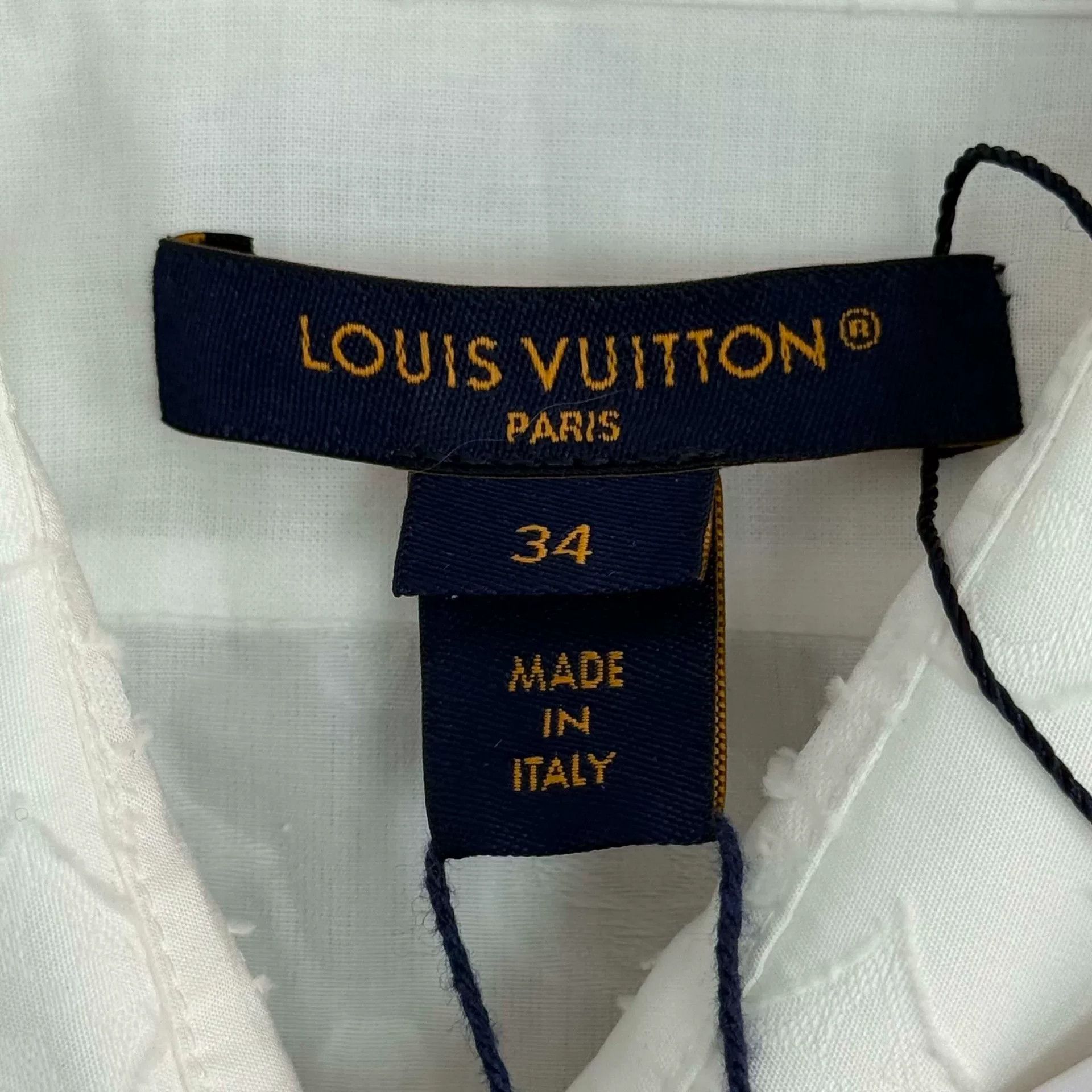 Louis Vuitton LV White Logo Pattern Button-Up Shirt Size US XS / EU 42 / 0 - 5 Thumbnail