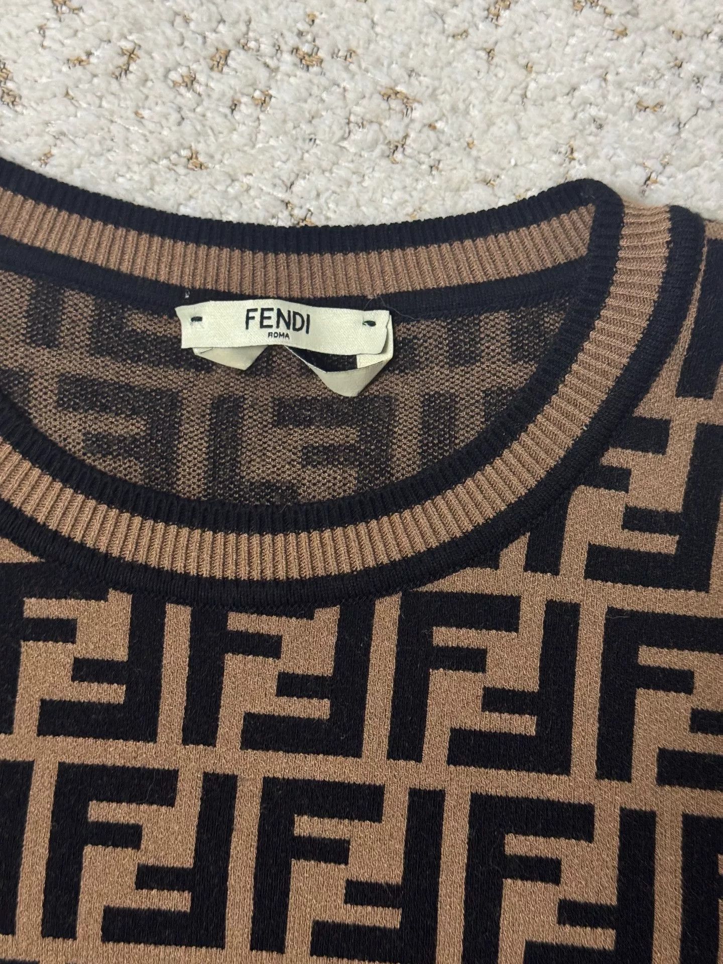 Fendi Fendi Monogram Knit Short Sleeve Size US XL / EU 56 / 4 - 2 Thumbnail