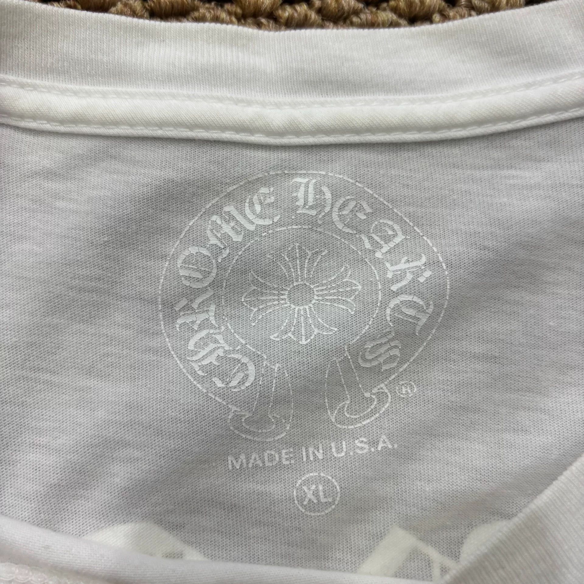 Chrome Hearts Chrome Hearts White Long Sleeve Shirt Size US XL / EU 56 / 4 - 2 Thumbnail