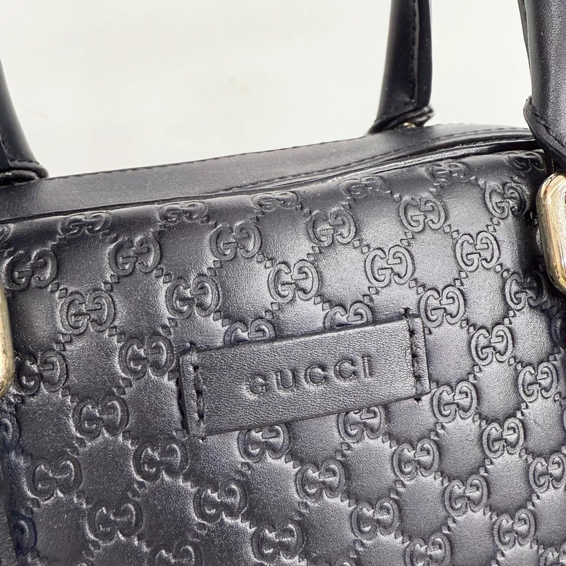 Gucci Gucci GG Embossed Leather Boston Bag Size ONE SIZE - 4 Thumbnail