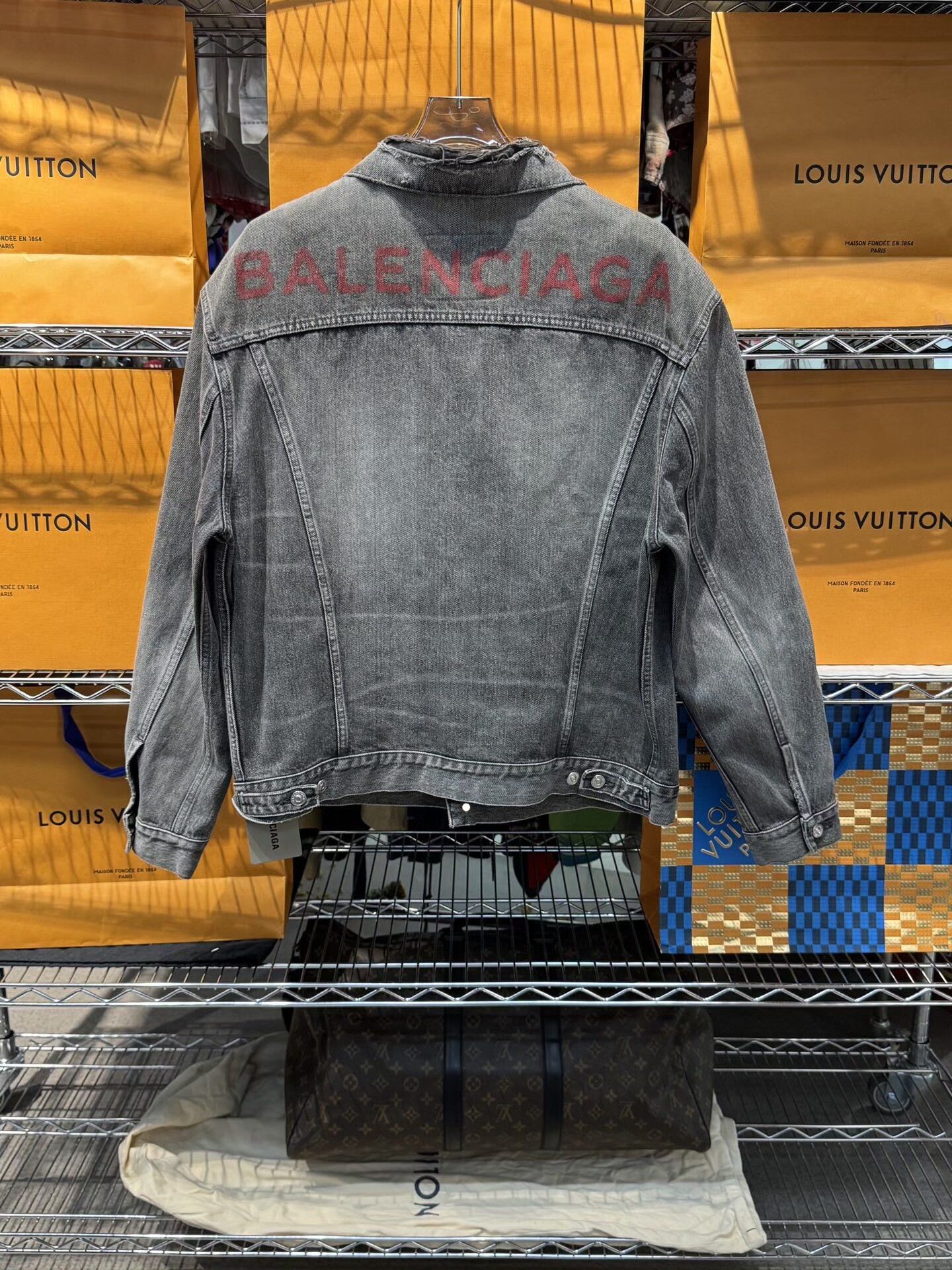 Balenciaga Balenciaga Distressed Washed Denim Jacket Size US S / EU 44-46 / 1 - 4 Thumbnail