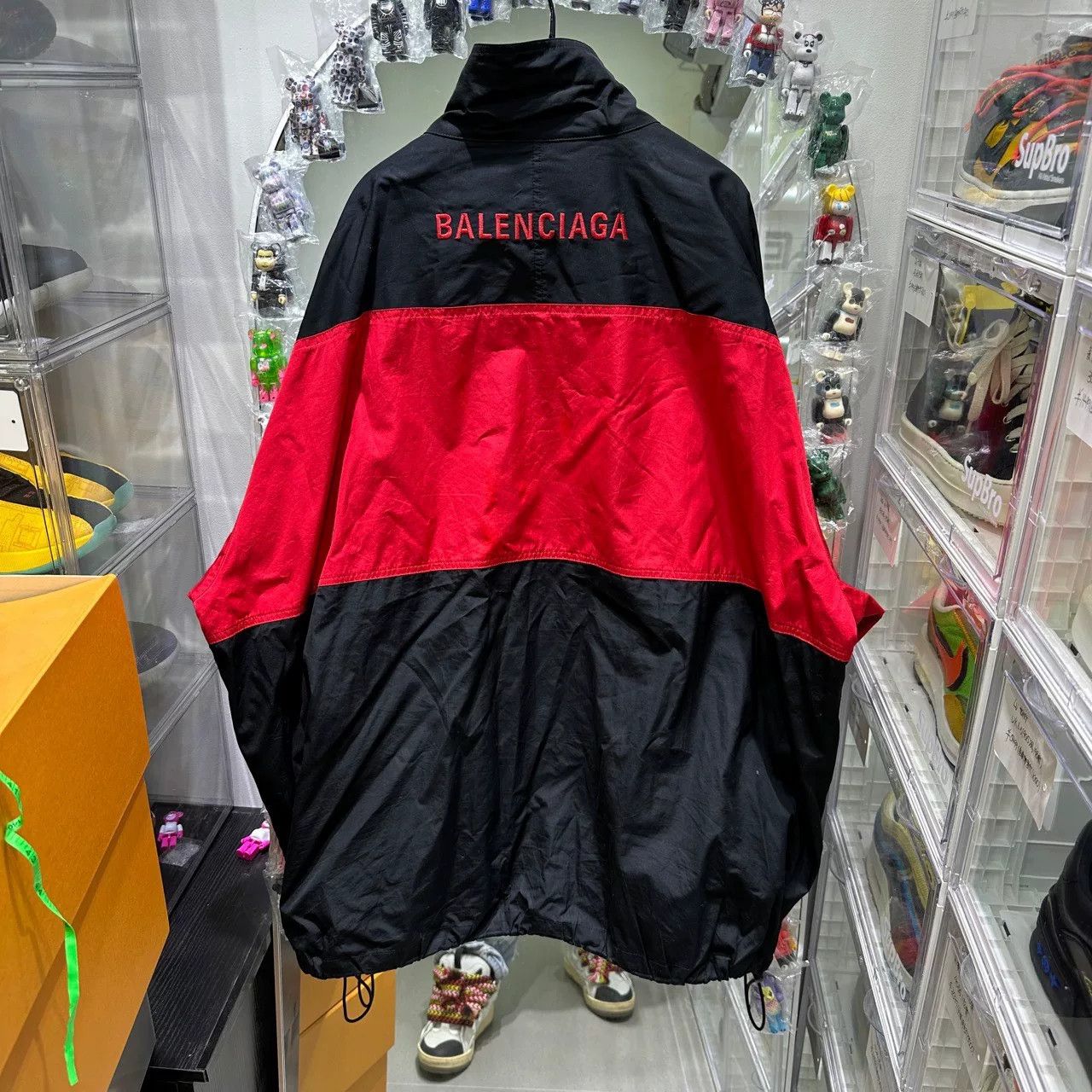 Balenciaga Balenciaga Black Red Embroidered Jacket Size US XL / EU 56 / 4 - 2 Thumbnail