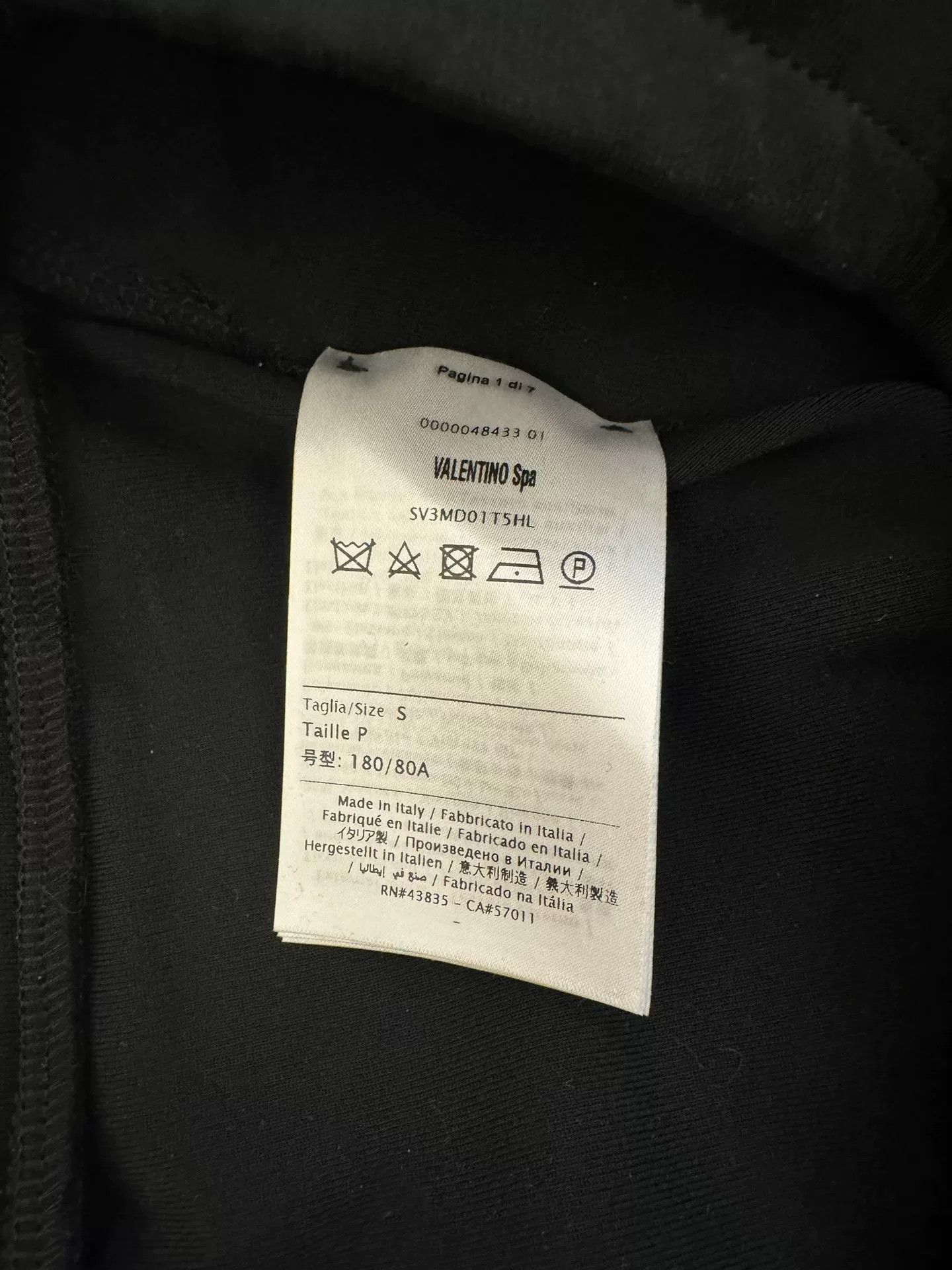 Valentino Valentino Black Straight Sweatpants S Size US 32 / EU 48 - 6 Thumbnail