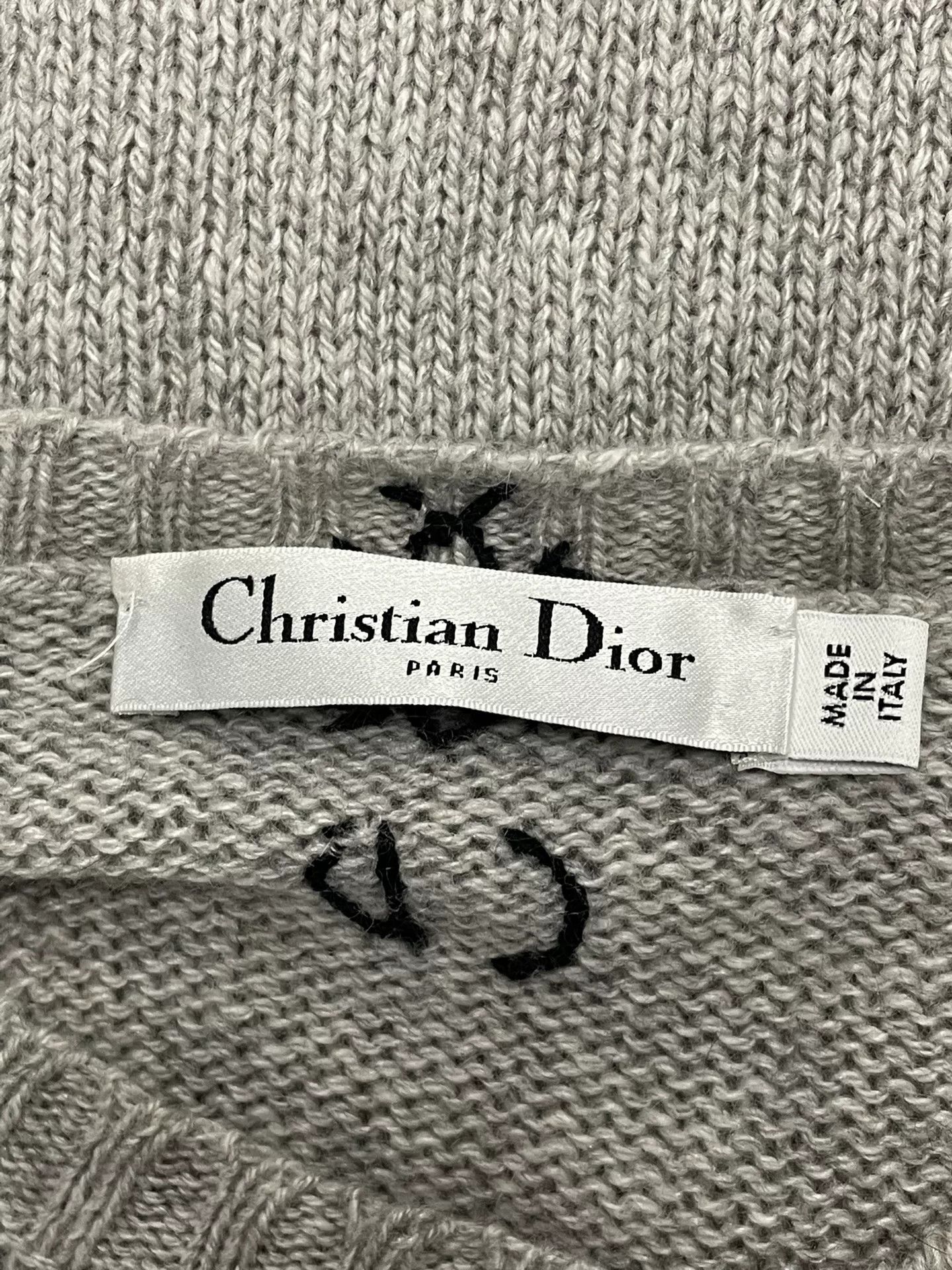 Dior Dior Gray Star Knit Sweater Size US M / EU 48-50 / 2 - 4 Thumbnail