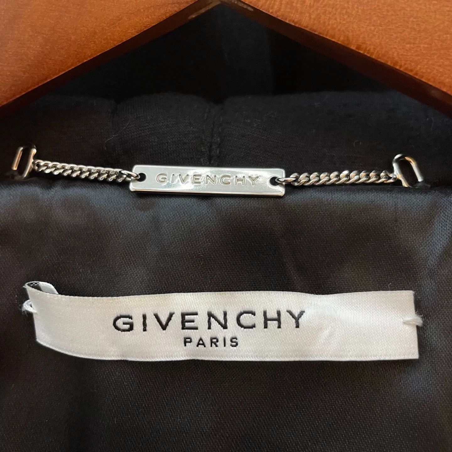 Givenchy Givenchy Black Leather Hooded Jacket Size US M / EU 48-50 / 2 - 3 Thumbnail