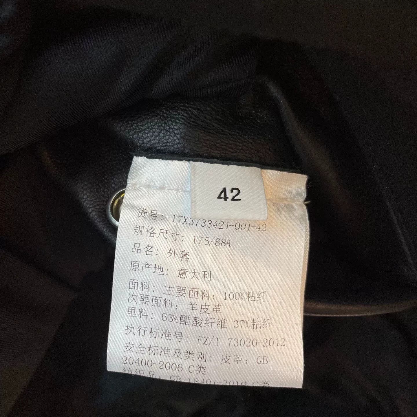 Givenchy Givenchy Black Leather Hooded Jacket Size US M / EU 48-50 / 2 - 4 Thumbnail