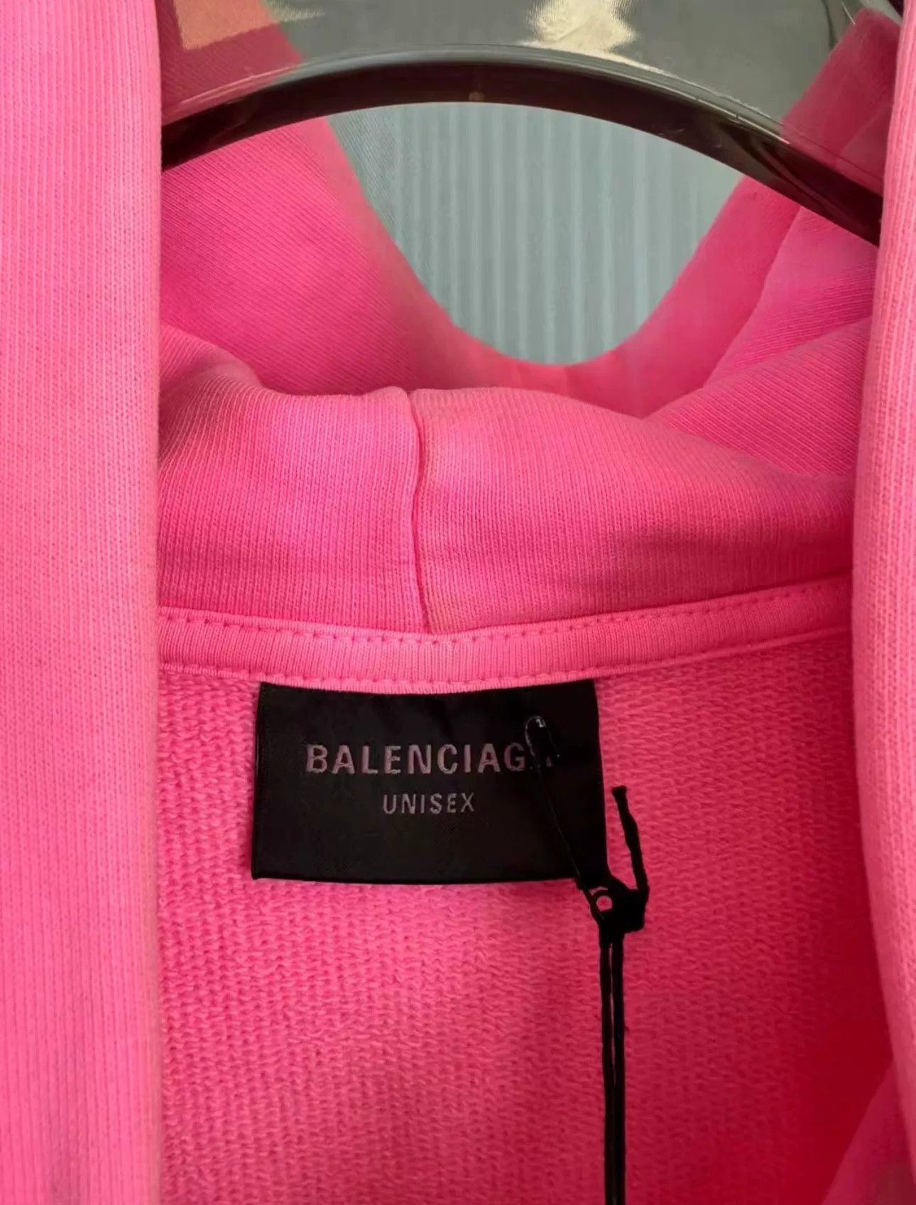 Balenciaga Balenciaga SS23 Pink Logo Zip Hoodie Size US XS / EU 42 / 0 - 3 Thumbnail