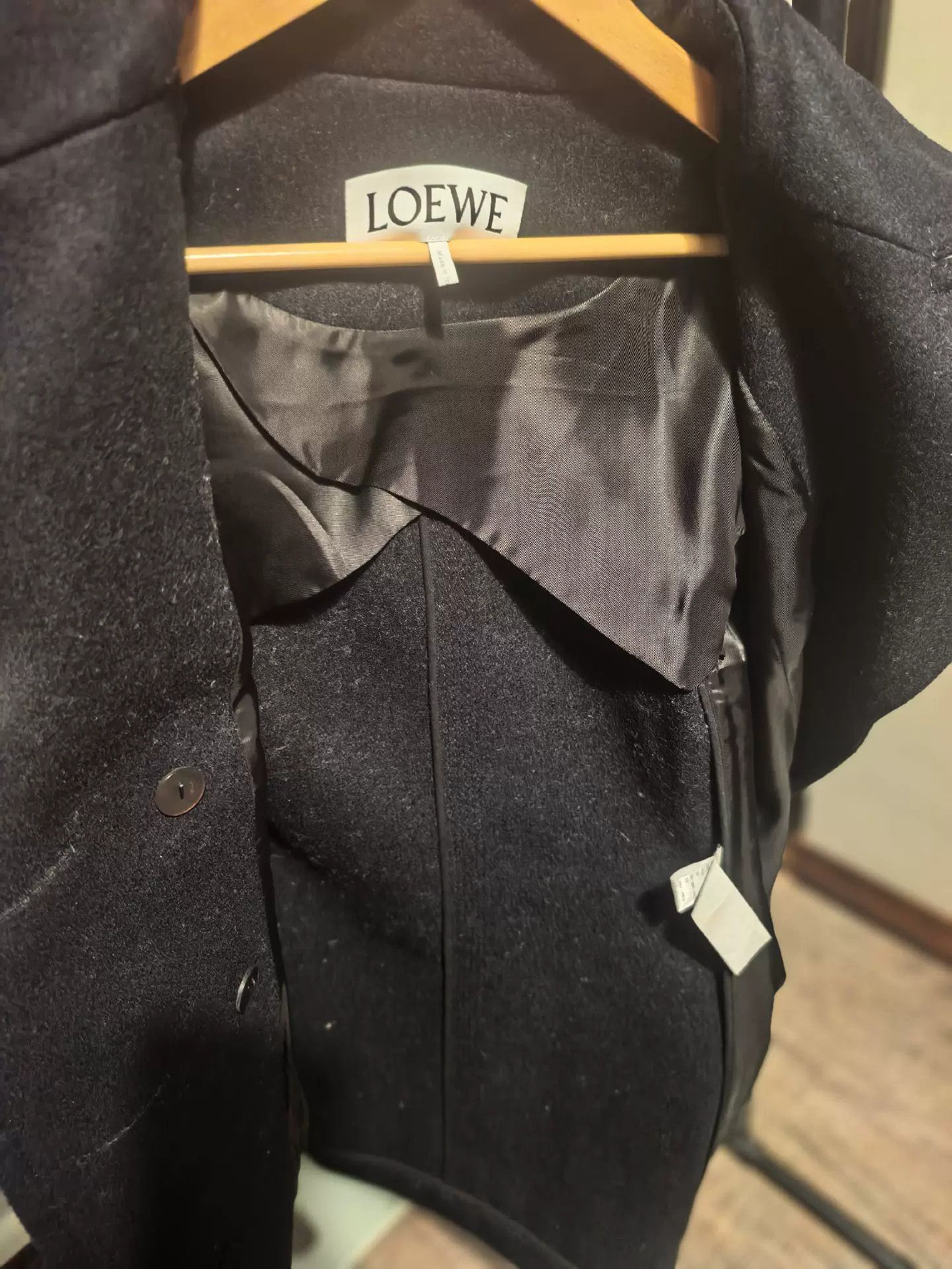 Loewe LOEWE Blue Wool Blend Coat Size US S / EU 44-46 / 1 - 6 Thumbnail