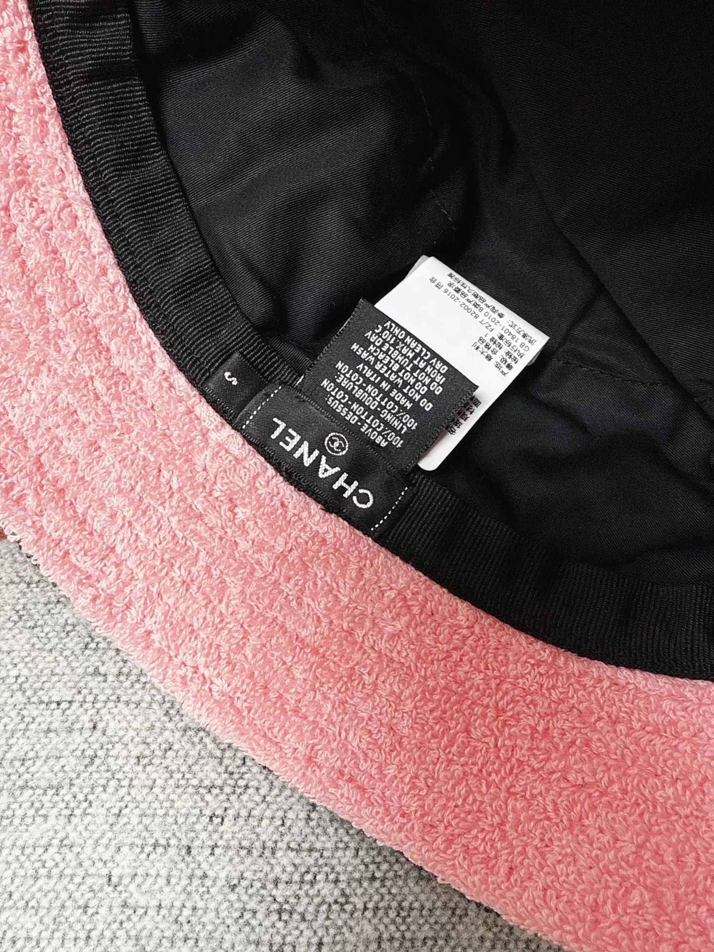 Chanel deep blue pink logo bucket hat Size ONE SIZE - 5 Thumbnail