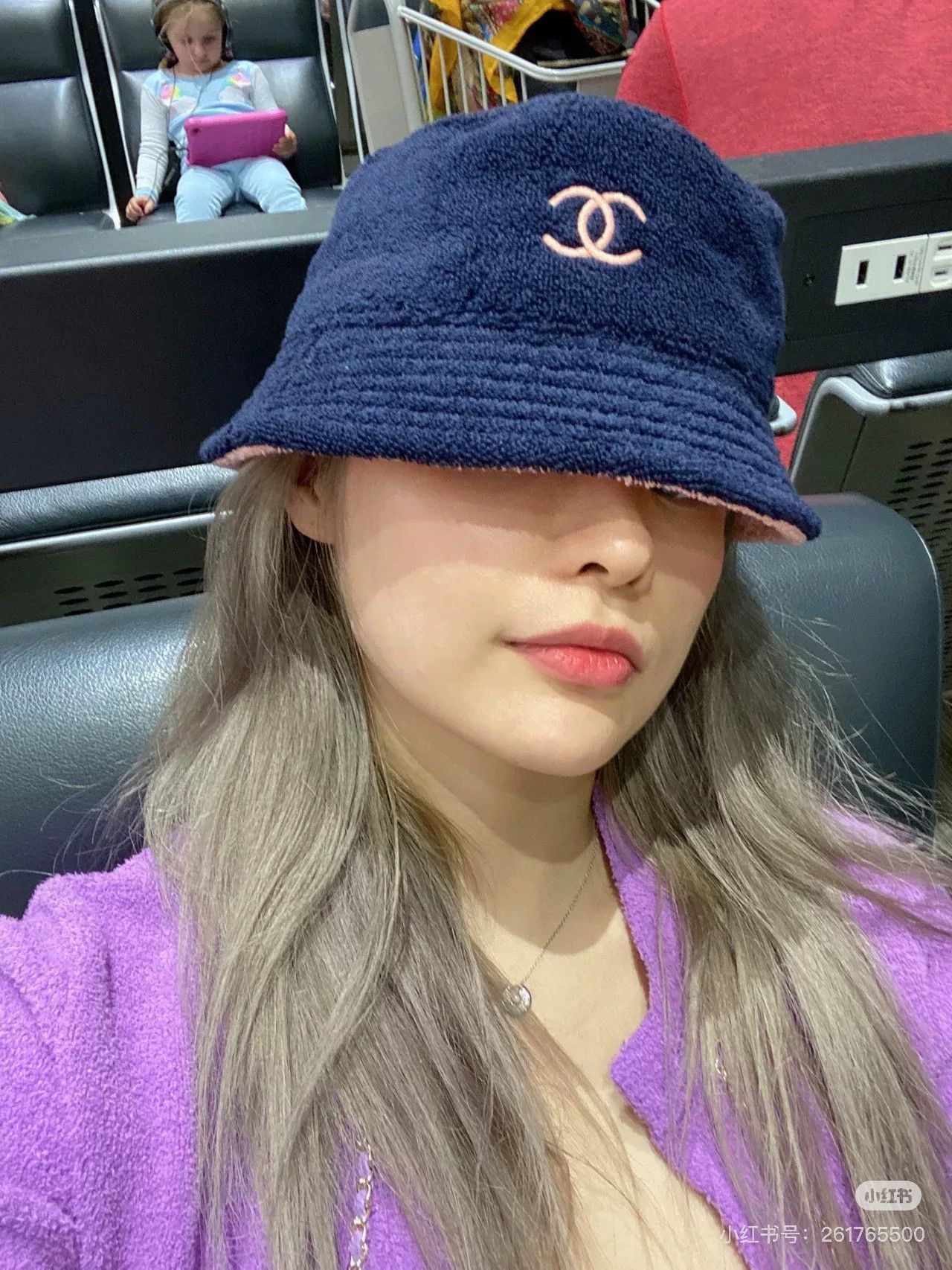 Chanel deep blue pink logo bucket hat Size ONE SIZE - 9 Thumbnail