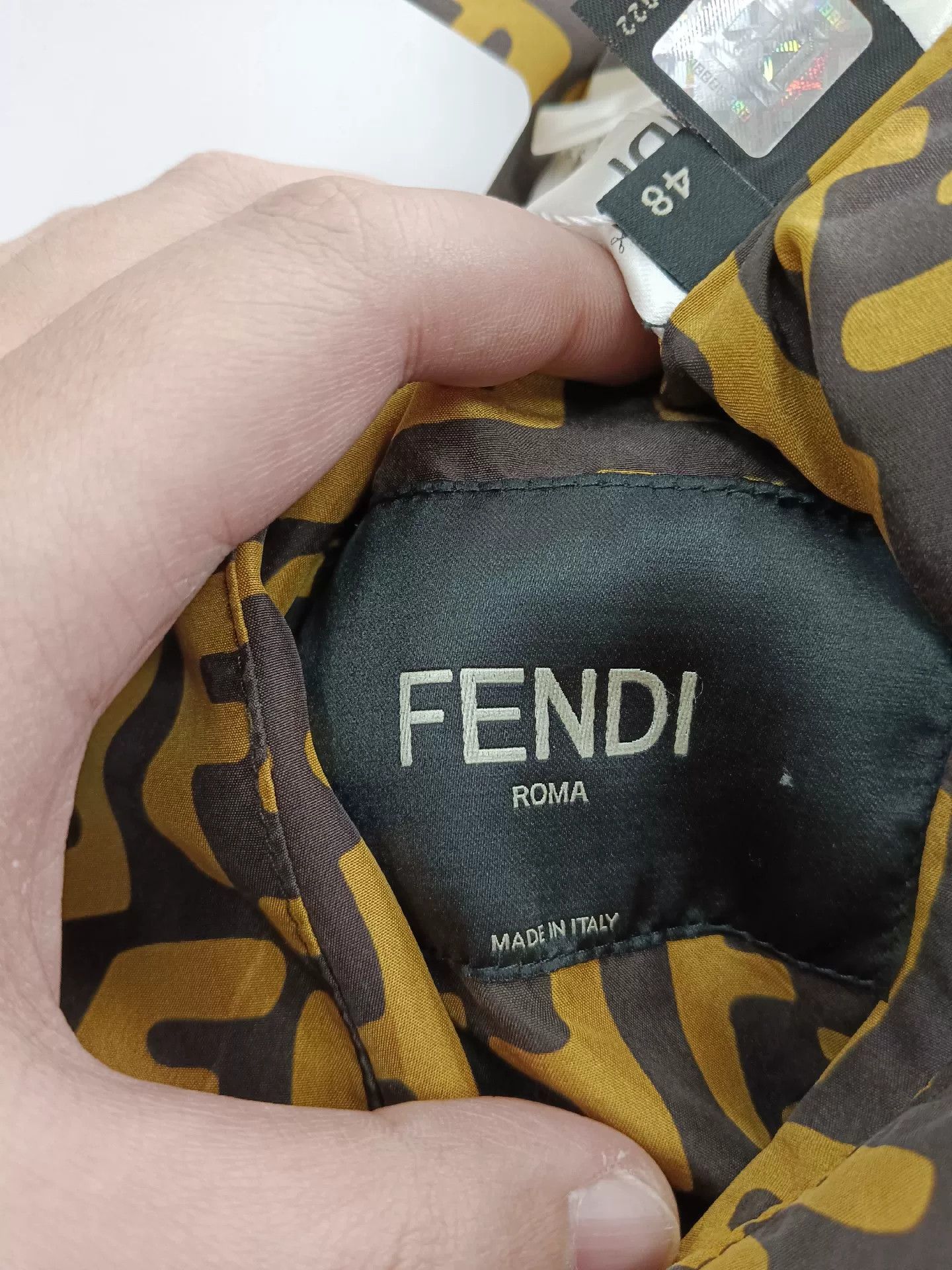 Fendi fendi reversible logo jacket yellow red Size US L / EU 52-54 / 3 - 5 Thumbnail