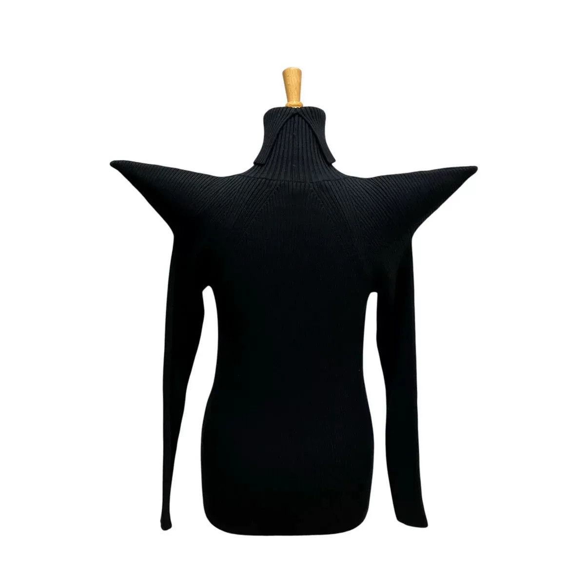 Junya Watanabe sculptural black wool knit top by junya watanabe Size US M / EU 48-50 / 2 - 4 Thumbnail