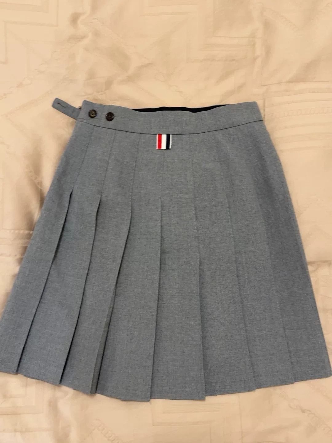 Thom Browne classic gray pleated wool skirt by thom browne Size US 36 / EU 52 - 5 Thumbnail