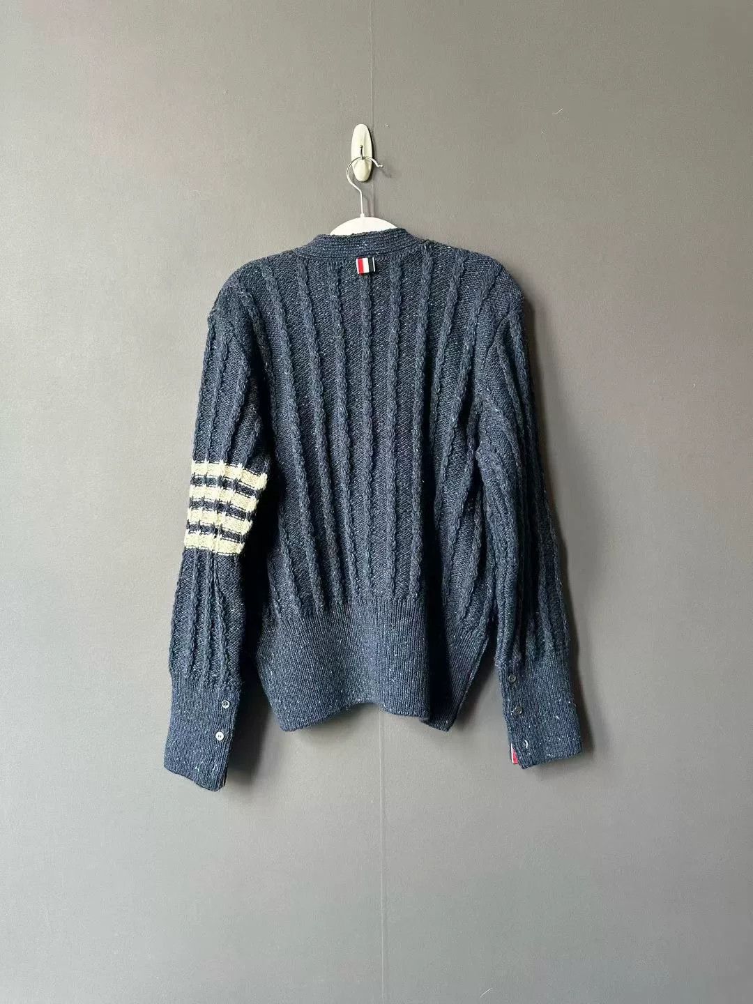 Thom Browne thom browne navy cardigan with buttons Size US L / EU 52-54 / 3 - 2 Thumbnail