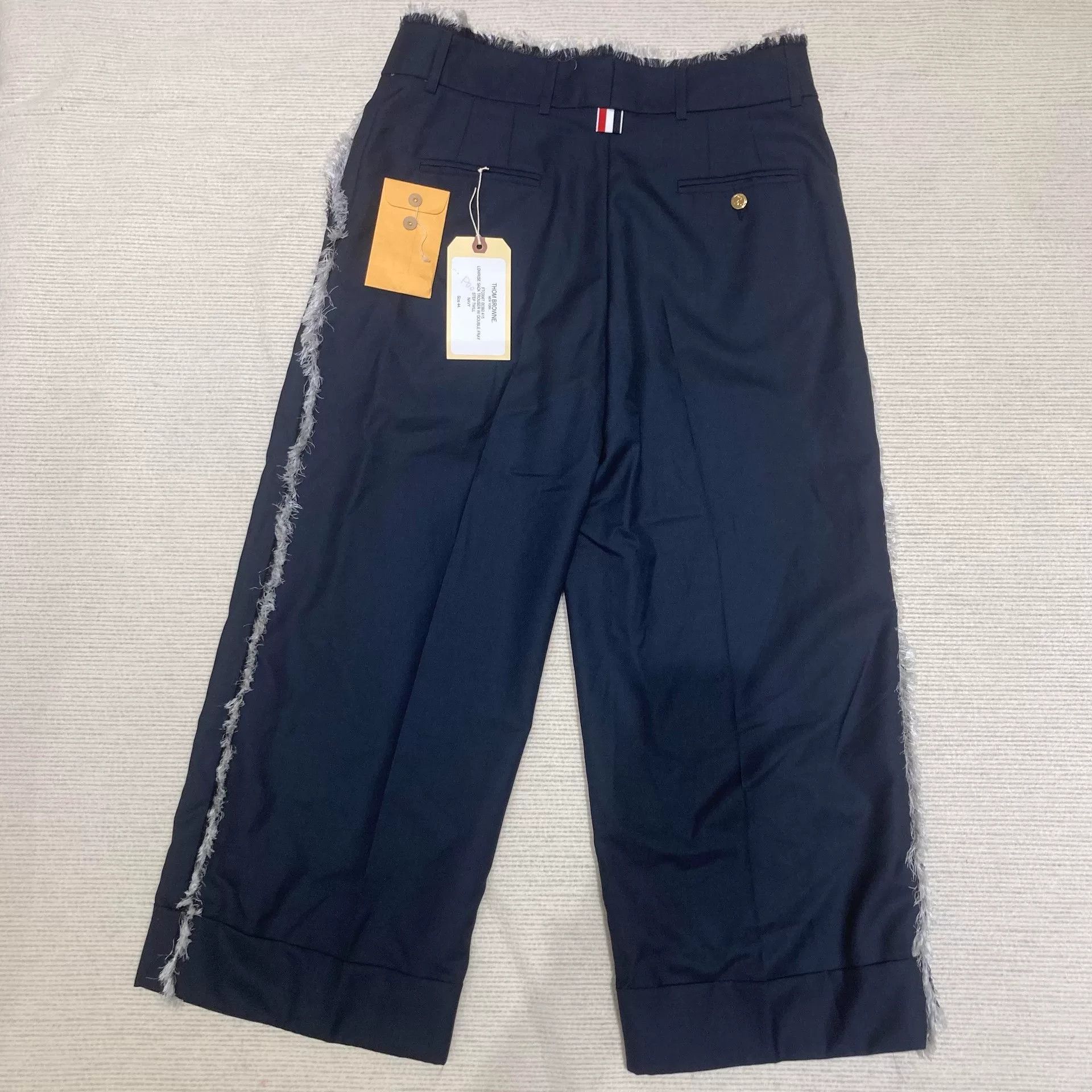 Thom Browne thom browne deep blue fringe straight pants Size US 44 / EU 60 - 2 Thumbnail