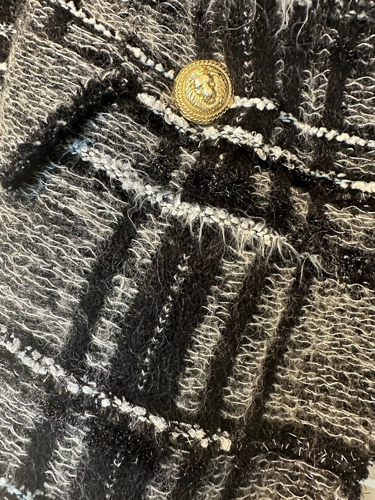 Balmain balmain wool blend blazer with unique pattern Size US S / EU 44-46 / 1 - 2 Thumbnail