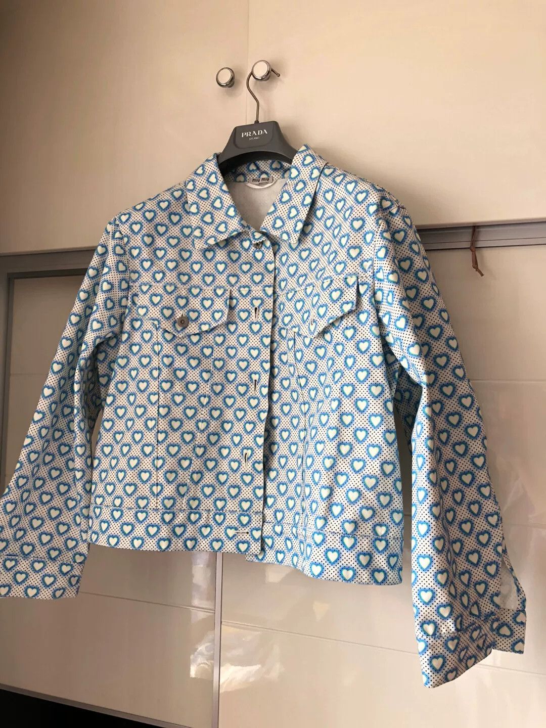 Miu Miu miumiu denim jacket runway edition Size US M / EU 48-50 / 2 - 2 Thumbnail
