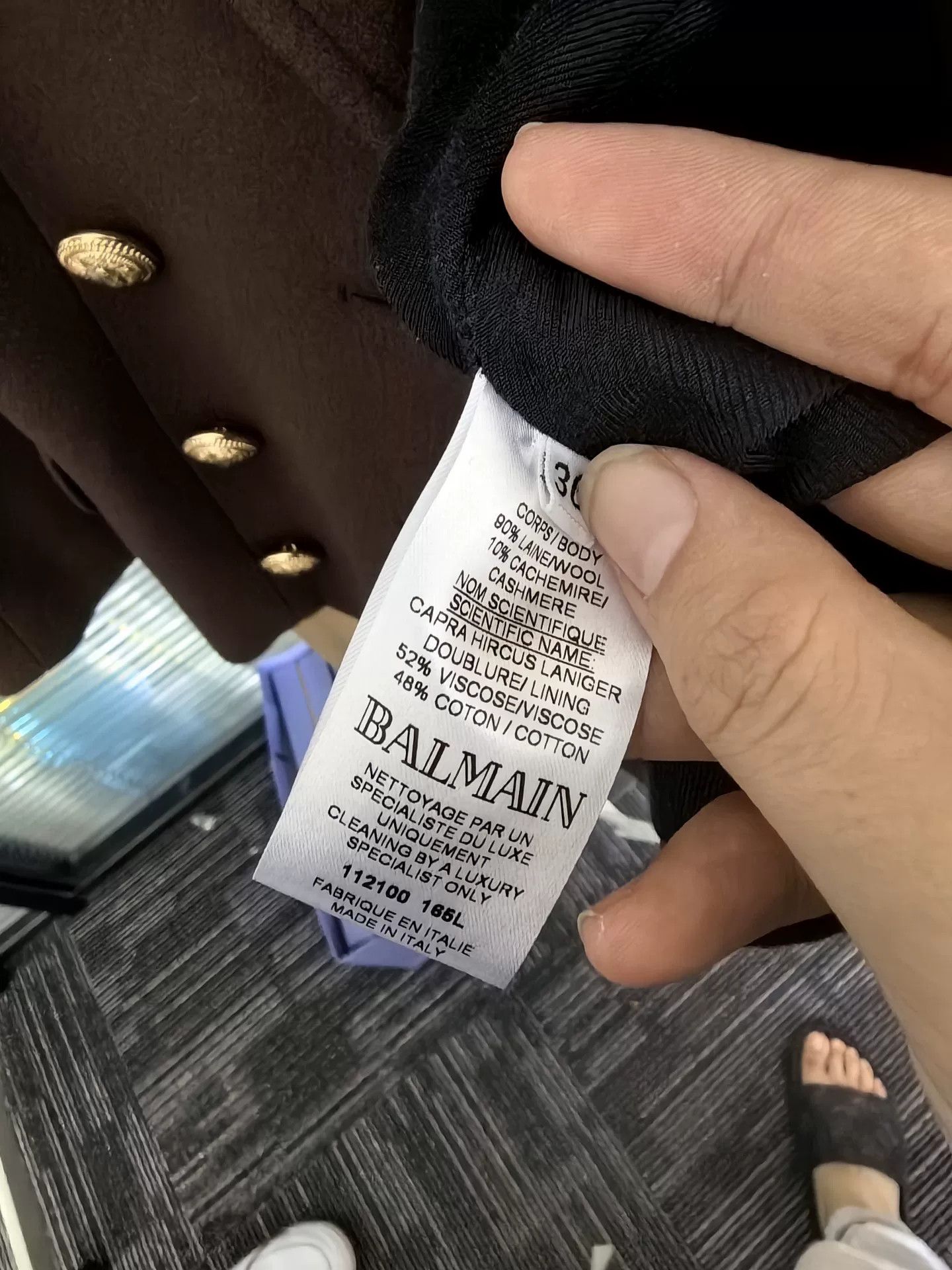 Balmain balmain deep brown double-breasted coat Size US S / EU 44-46 / 1 - 4 Thumbnail