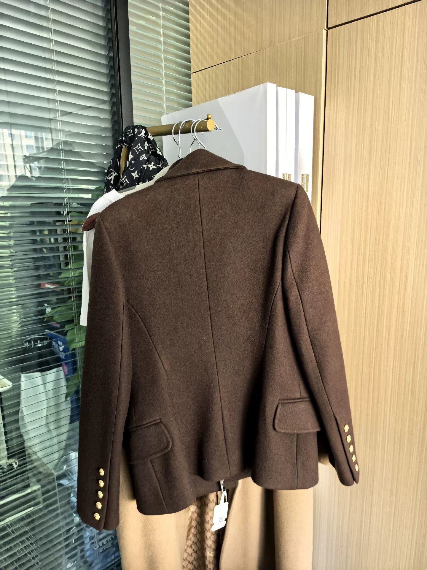 Balmain balmain deep brown double-breasted coat Size US S / EU 44-46 / 1 - 5 Thumbnail