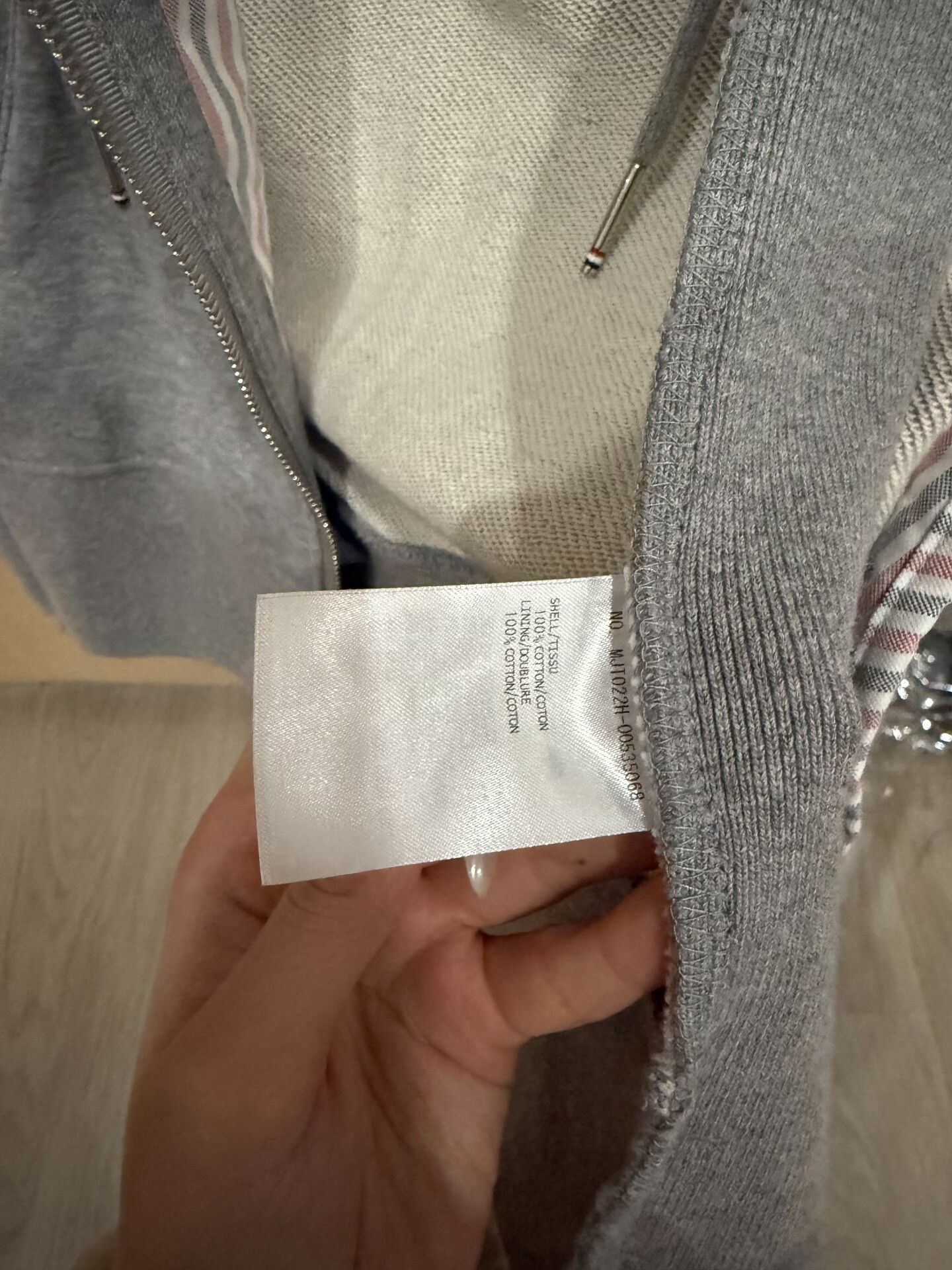 Thom Browne gray thom browne women's hoodie jacket Size US S / EU 44-46 / 1 - 5 Thumbnail