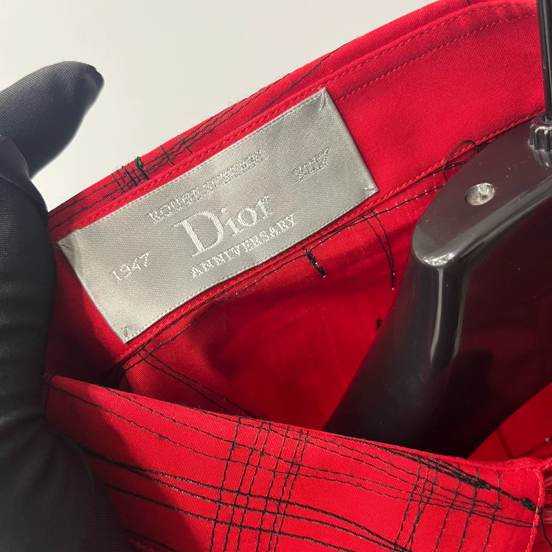 Dior red long sleeve dapper shirt by dior Size US M / EU 48-50 / 2 - 3 Thumbnail