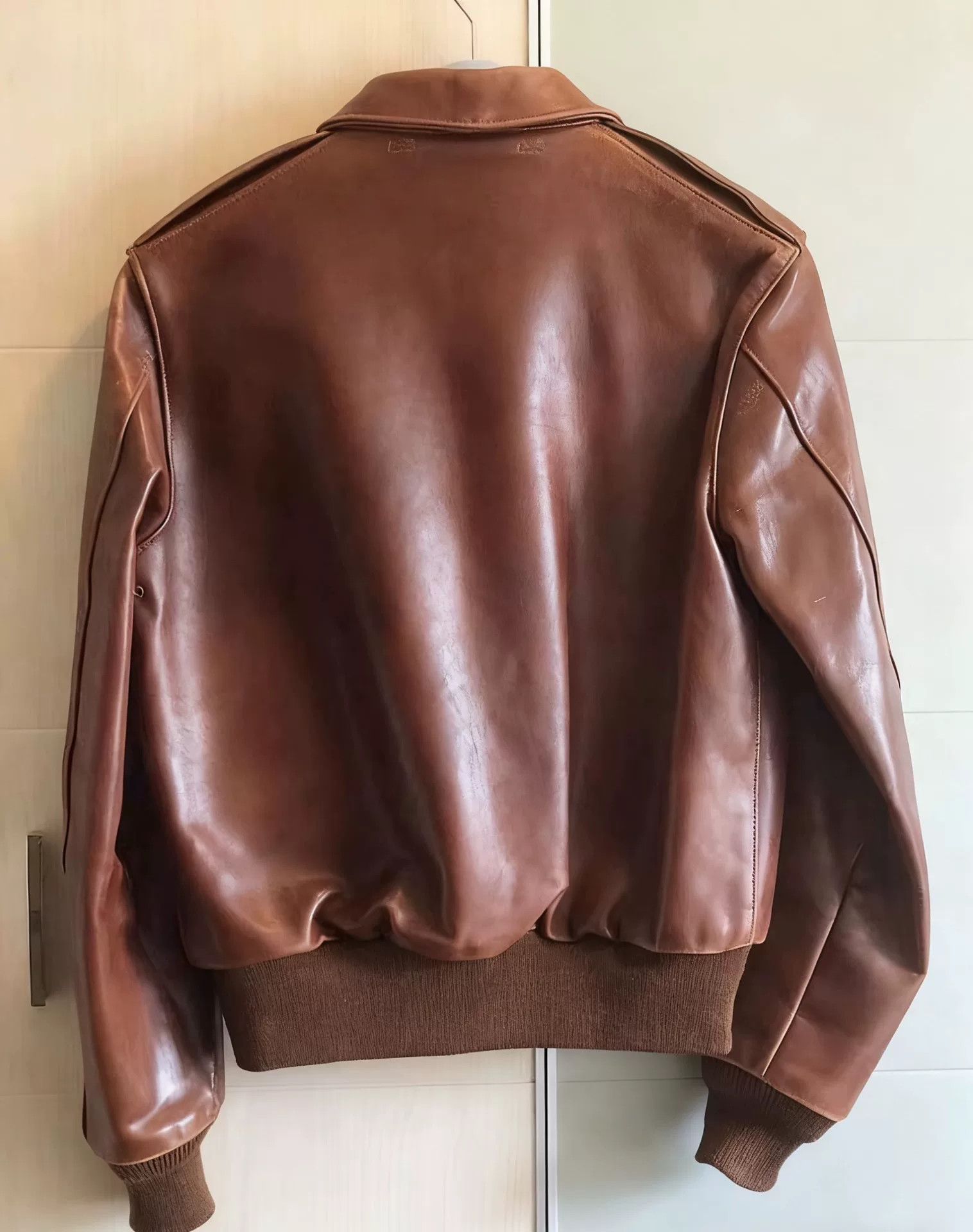 The Real McCoy's The Real McCoy's A-2 Flight Jacket Brown Leather Size US M / EU 48-50 / 2 - 2 Thumbnail