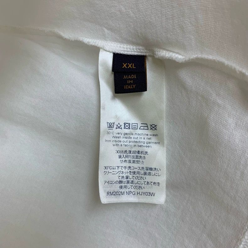 Louis Vuitton Louis Vuitton White Short Sleeve Top Size US XXL / EU 58 / 5 - 4 Thumbnail
