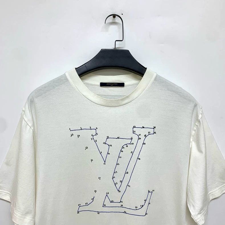 Louis Vuitton Louis Vuitton White Short Sleeve Top Size US XXL / EU 58 / 5 - 5 Thumbnail