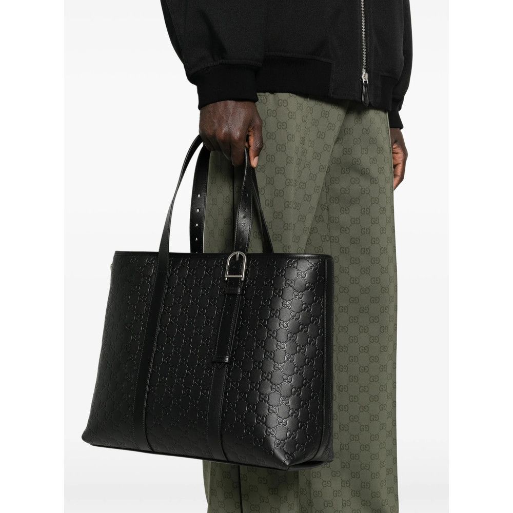 Gucci Gucci BLACK Tote Bags Size ONE SIZE - 4 Thumbnail