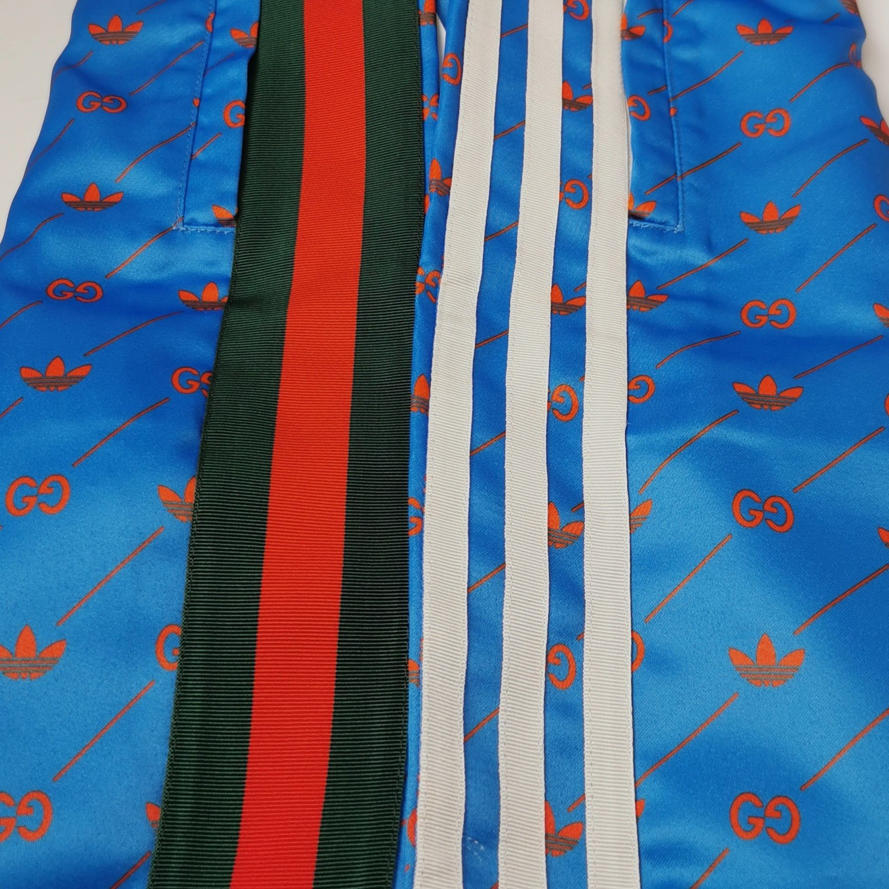 Gucci Gucci x adidas Collaborative Blue Logo Track Pants Size 28" / US 6 / IT 42 - 6 Thumbnail